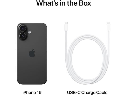 APPLE iPhone 16 5G - 128 GB Zwart